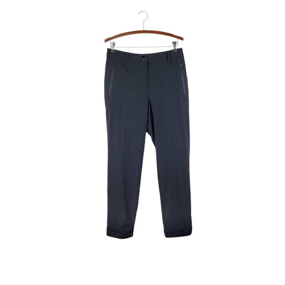 NWT Talbots Fleece Lined Pants Black Softshell Athletic Warm Womens Size 8